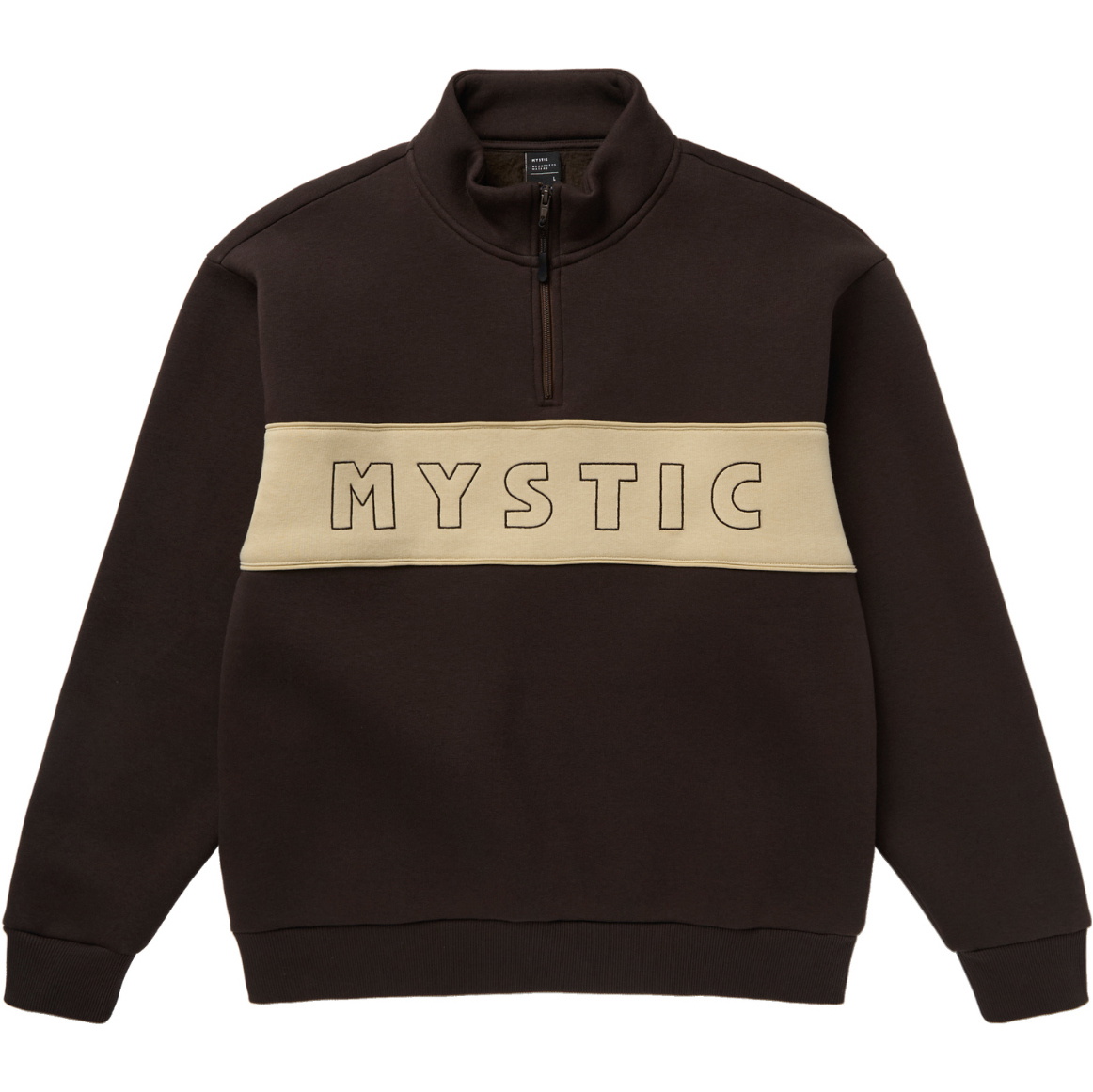 2025 Mystic Slate Half Zip Sweat 35104.260315 - Dark Brown